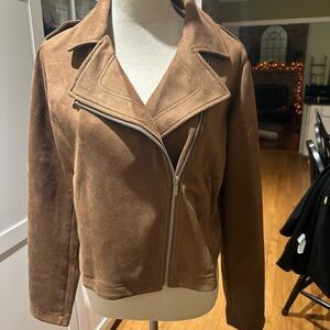 LC Lauren Conrad faux suede moto Jacket